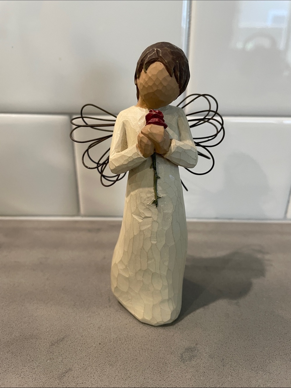 2002 Willow Tree 'Loving Angel' figurine designed by Susan Lordi.